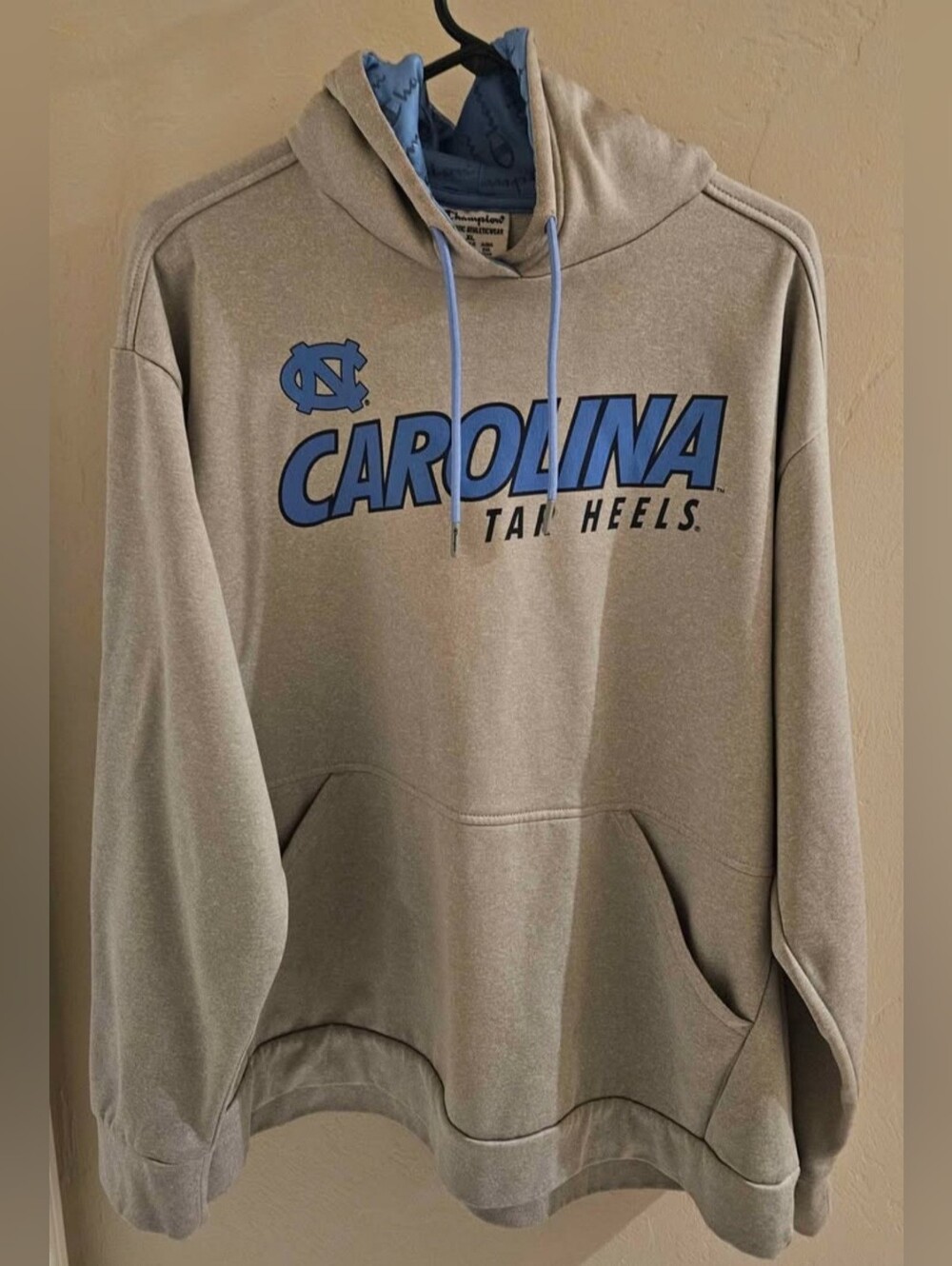 North Carolina Tar Heels Hoodie Men's NCAA Basketball Dri-FIT UNC Gray XL